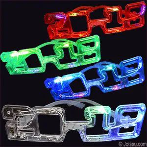 120 Pieces Flashing 2018 New Year's Glasses - New Years