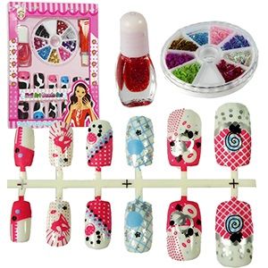 120 Pieces Pretty Angel Nail Art Beads Sets. - Toy Sets