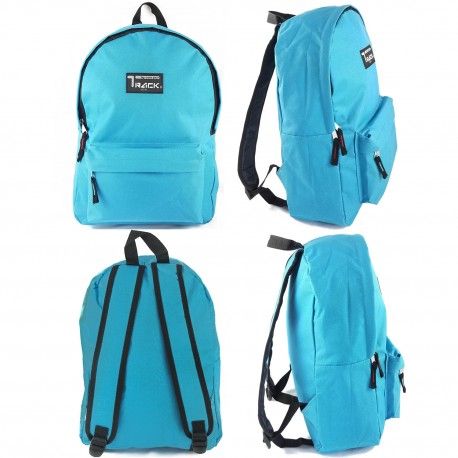 24 Pieces of 16.5" Track Backpacks In Lt. Blue Color