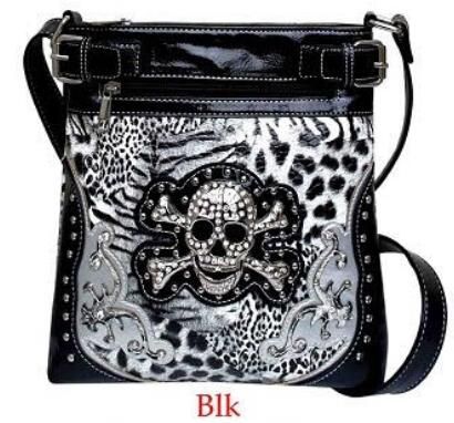 6 Pieces Black Sugar Skull Wallet Purse - Leather Purses and Handbags - at  - alltimetrading.com