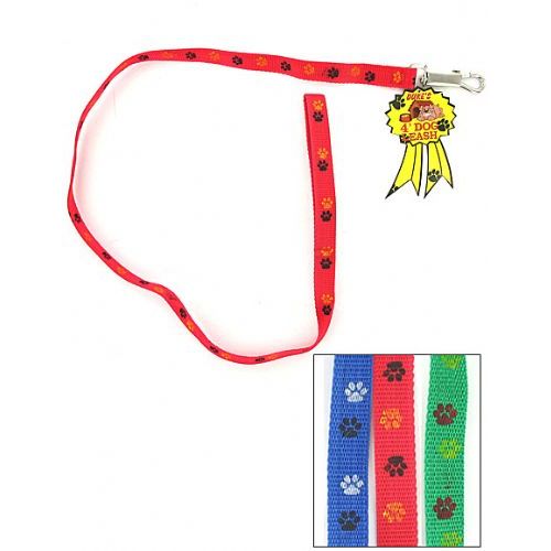 72 Pieces Dog Leash With Paw Print Design - Pet Collars and Leashes