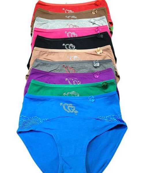 36 Pieces Grace Cotton Bikini Assorted Colors Size Medium - Womens Panties  & Underwear - at 