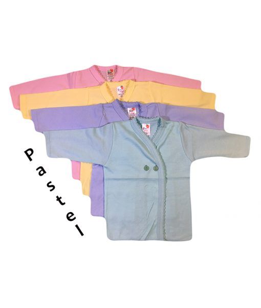 36 Pieces of Strawberry Infant Long Sleeve Shirt In Assorted Pastel Colors