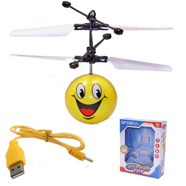 12 Wholesale Emoji Flying Toy