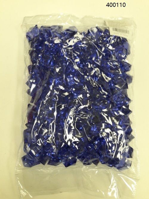 36 Pieces of Plastic Decoration Stones In Dark Blue
