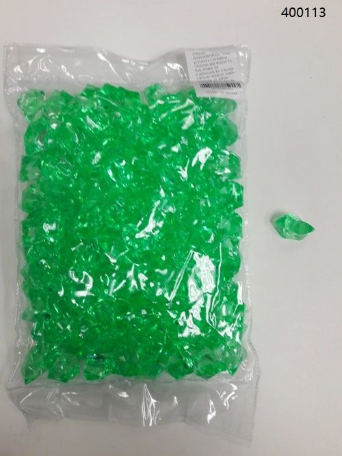 36 Pieces of Plastic Decoration Stones In Light Green
