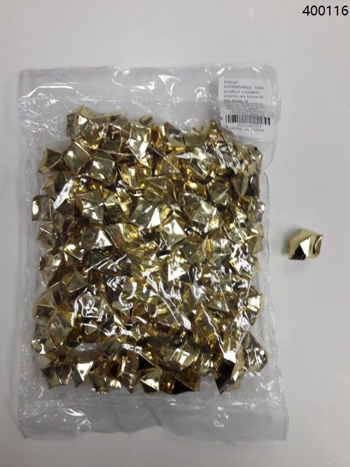 36 Pieces of Plastic Decoration Stones In Gold