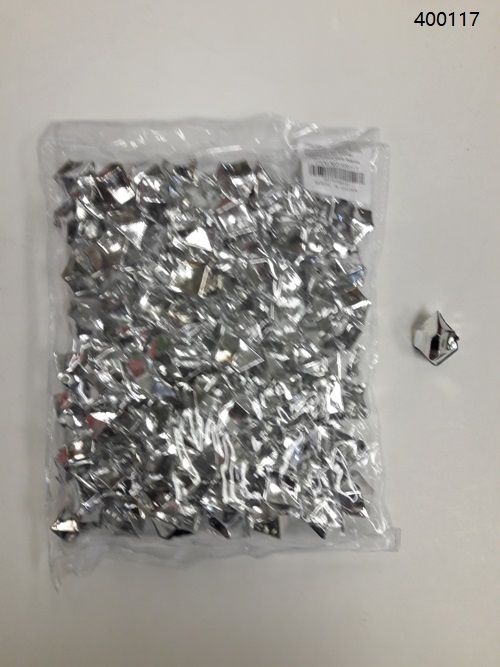 36 Pieces of Plastic Decoration Stones In Silver