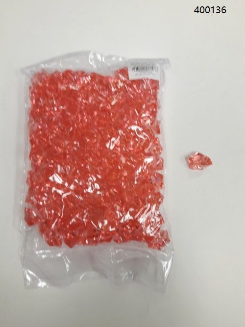 36 Pieces of Plastic Decoration Stones In Fuschia