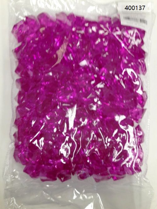 36 Pieces of Plastic Decoration Stones In Purple