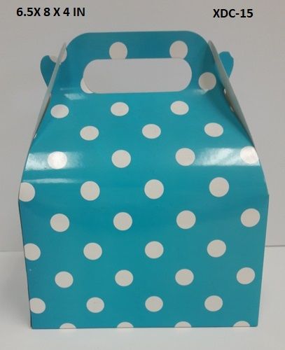 360 Pieces Candy Box 6.5x8x4 In Light Blue Polka Dot - Party Favors