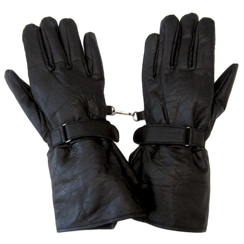 3 Pieces of Leather Motorcycle Gauntlet Gloves