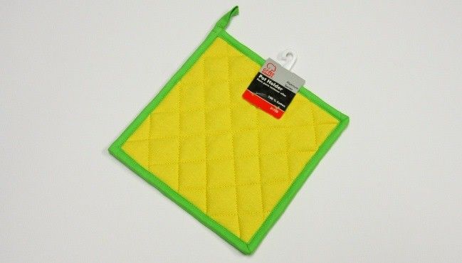 72 Pieces of Pot Holder - Yellow W/green