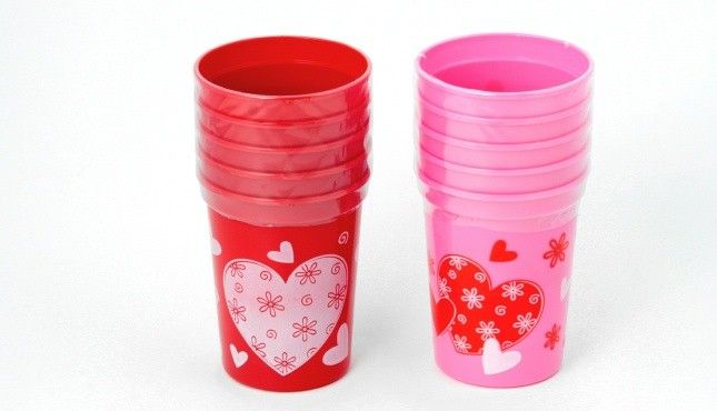 144 Pieces of Valentine Cups - 5 Pc.