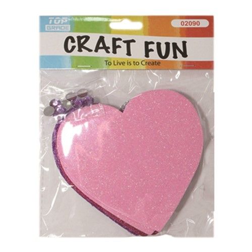 144 Pieces of Eva Foam Heart Craft Fun