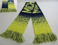 48 Wholesale Michigan Knitted Scarf With Fringe