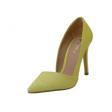 12 Pairs of Women's Mixx Shuz High Heel Pump Bride Shoe Yellow Color