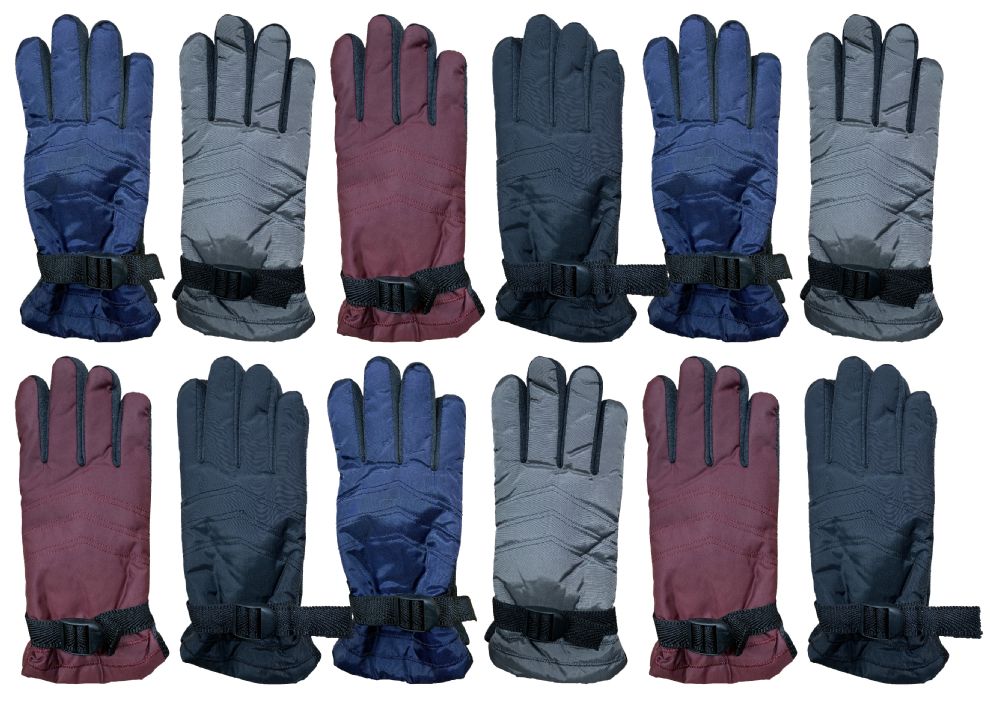 12 Bulk Yacht & Smith Women's Winter Warm Waterproof Ski Gloves, One Size Fits All
