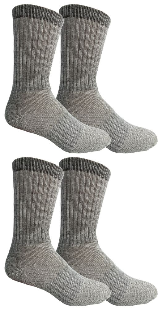 4 Pairs Yacht & Smith Women's Terry Lined Merino Wool Thermal Boot Socks - Womens Thermal Socks