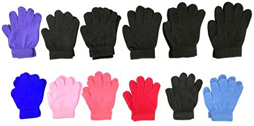 12 Pairs of Yacht And Smith Kid's Unisex Gloves In Assorted Colors