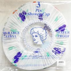 48 Pieces of 3 Pack Deluxe Shower Cap