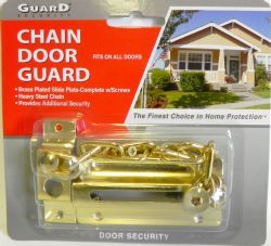 24 Pieces of Brass Plated Chain Door Guard