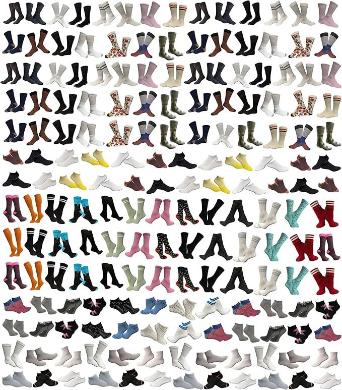 1200 Pairs of Sock Pallet Deal Mix Of All New Socks For Men Women Children