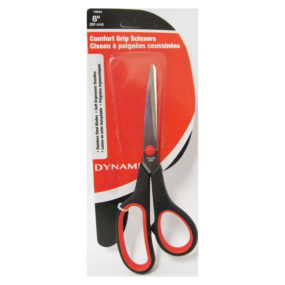 144 Wholesale 8" Comfort Grip Scissors