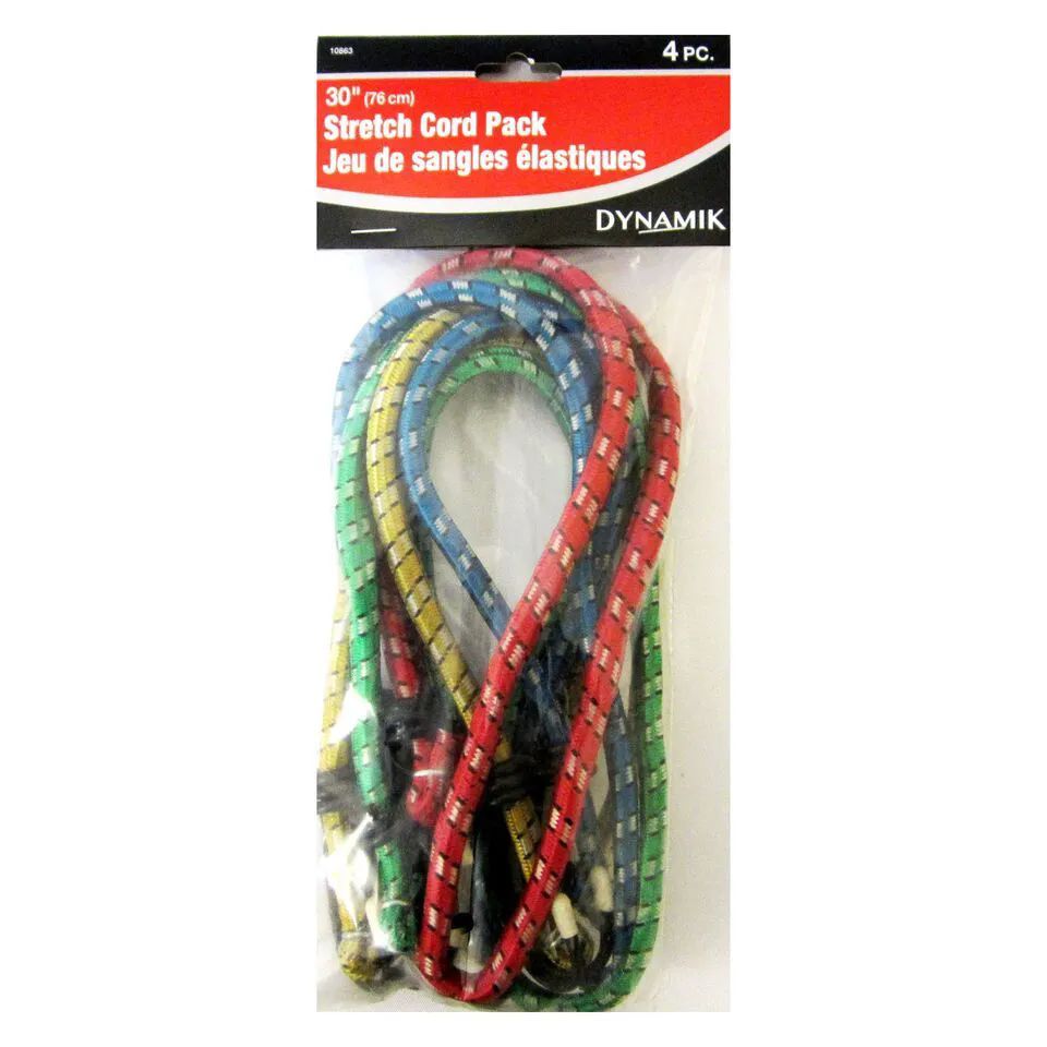 72 Wholesale 4 Piece Stretch Cord Pack