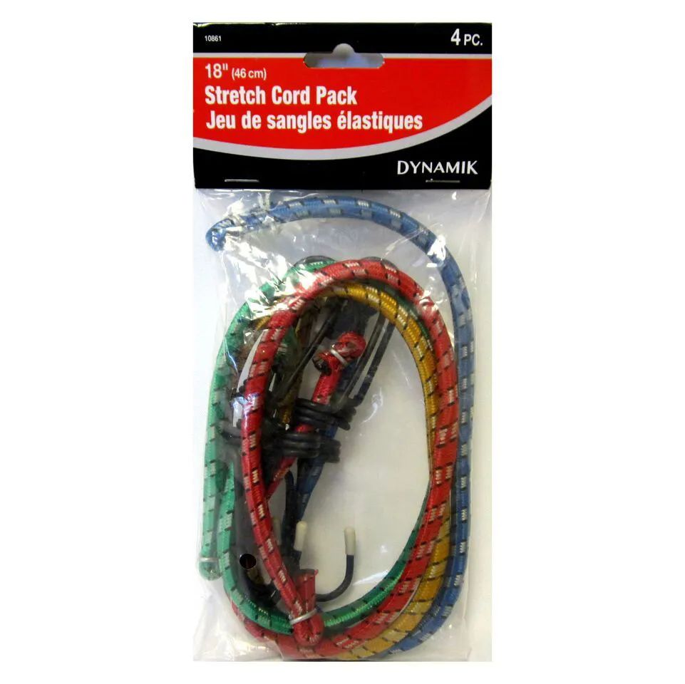 72 Pieces of 4 Piece. 18" Stretch Cord Pack
