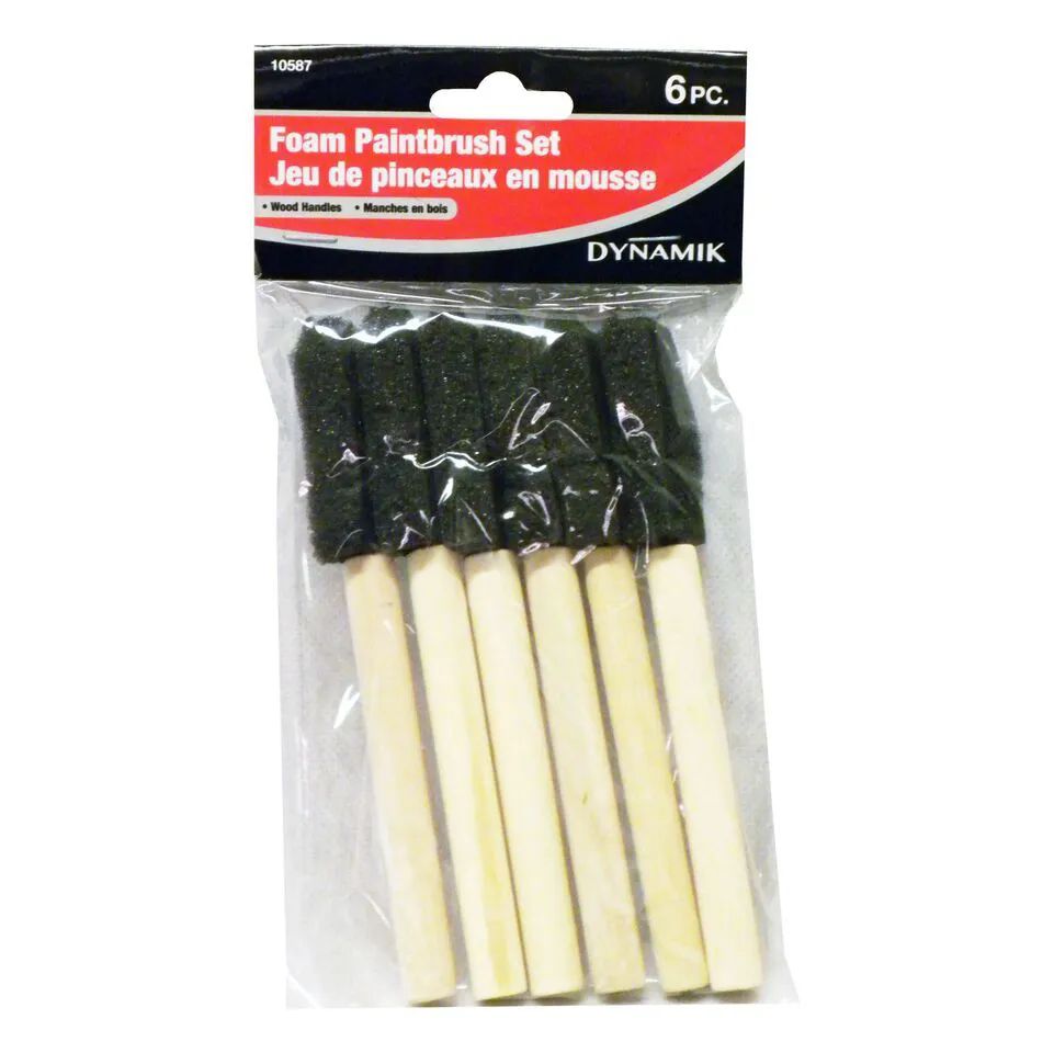 24 Pieces of 6 Pc Foam Paintbrush Set