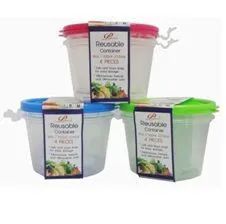24 Wholesale Food Container Rectangle Small 2 Piece
