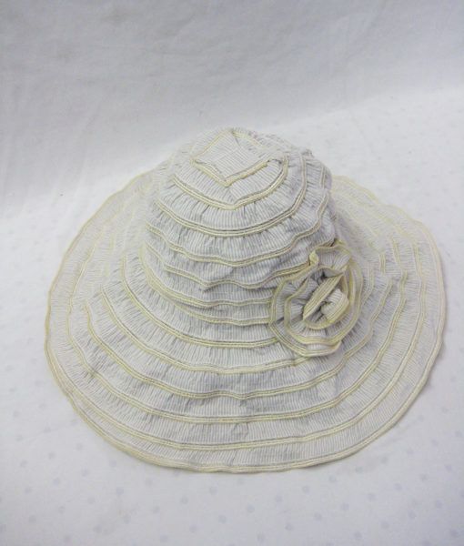 24 Wholesale Womens Fashion Summer Hat With Flower