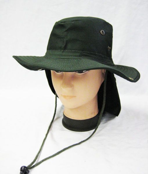 24 Wholesale Men's Cowboy Fishing Safari Boonie Hat In Olive at