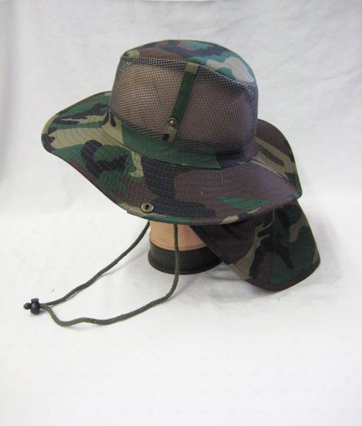24 Pieces Mens Net Boonie Hiker /fisher Hat In Camo - Cowboy & Boonie Hat -  at 