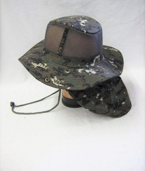 24 Pieces Mens Net Boonie Hiker /fisher Hat In Digital Camo - Cowboy ...