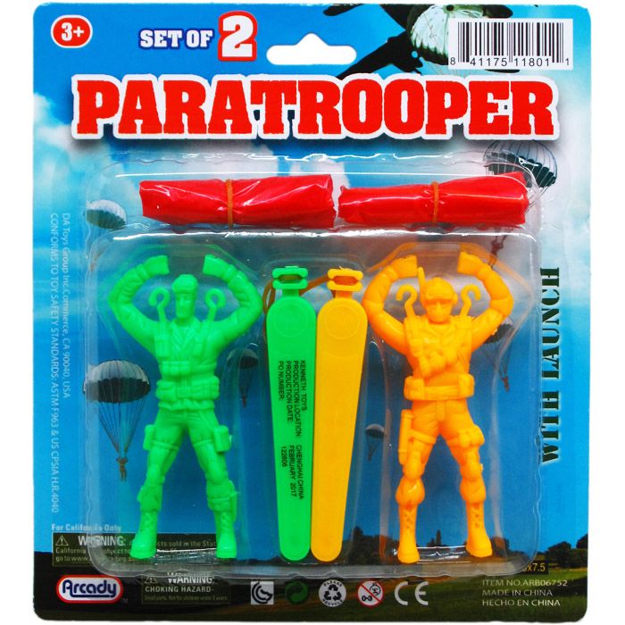 48 Wholesale 2 Piece Paratrooper With Launcher