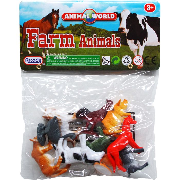 108 Pieces of 10 Piece Plastic Farm Animals
