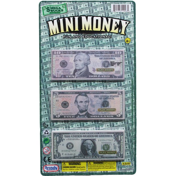 144 Pieces of Ninety Count Mini Money Play Set
