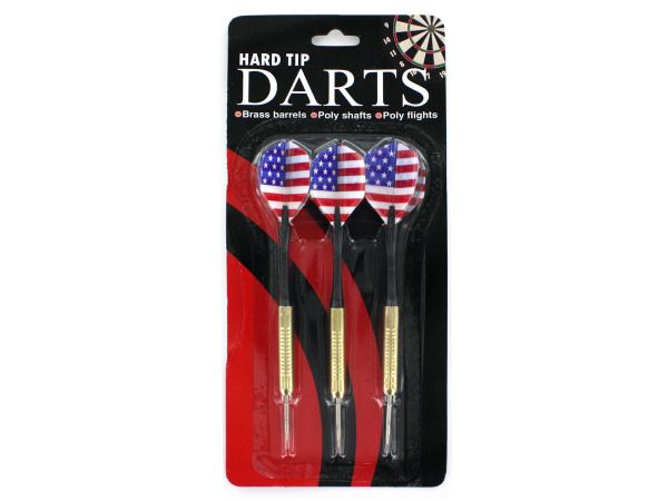 72 Wholesale Hard Tip Darts With American Flag Design