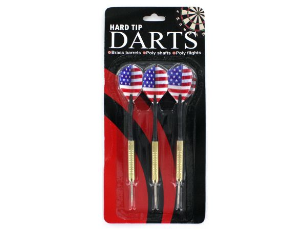 Wakefa Professional Steel Tip Darts: 24g 90% Tungsten Darts Metal Tip Set For Dartboard Inchluding 3 Pack Dart Set Extra 3 Aluminum Shafts Extra 3 Flights Magnetic Case For Adults(24g Darts