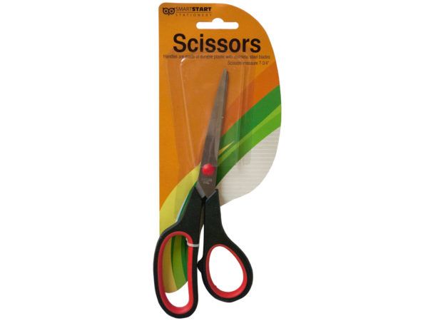 36 Wholesale Stainless Steel Scissors With Plastic Handles