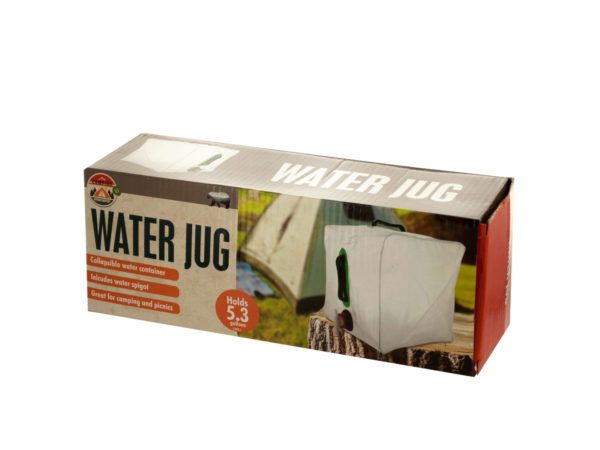 12 Pieces of 5.3 Gallon Collapsible Camping Water Jug