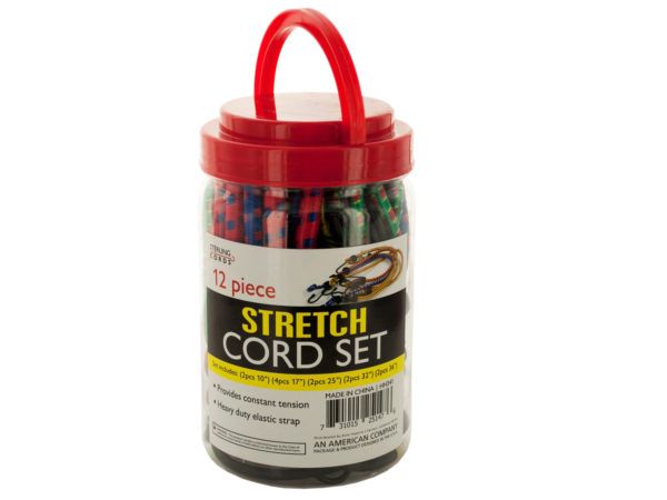 12 Pieces of Heavy Duty Stretch Cord Set