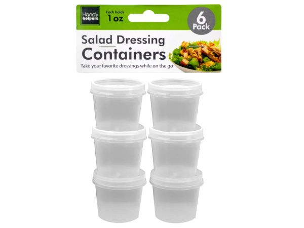 72 Wholesale 1 Oz. Salad Dressing Containers Set - at 