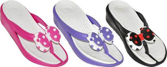 Wholesale Footwear Girls Assorted Color Flip Flops With Butterfly