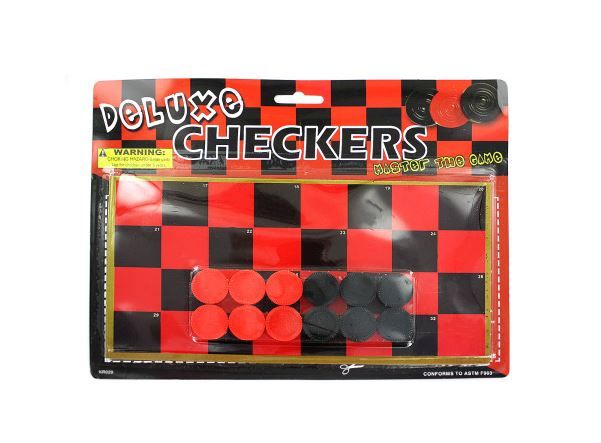 108 Pieces of Toy Checkerboard With Checkers