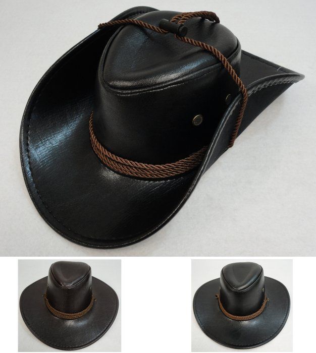36 Pieces of Shiny LeatheR-Like Cowboy Hat