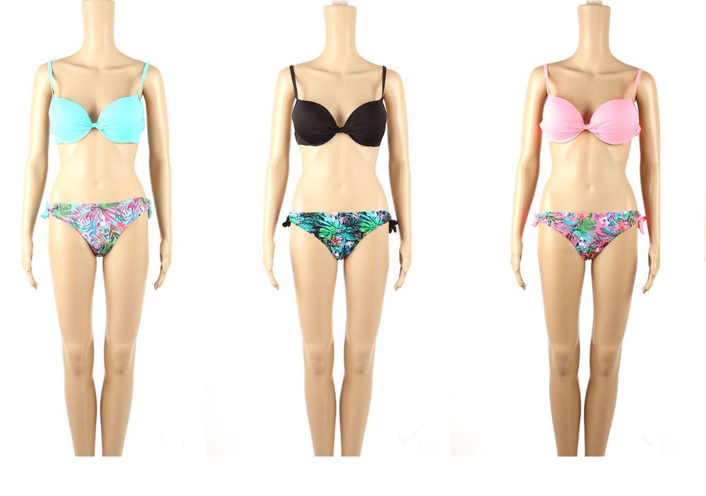 48 Pieces of Womans Assorted Printed With Bow 2 Piece Bathing Suit