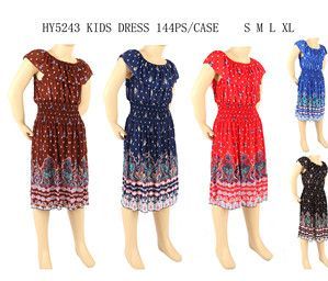 48 Pieces of Girls Fashion Summer Sun Dress In Assorted Sizes